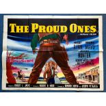 THE PROUD ONES (1957) - British UK Quad Film Poster - First Release - ROBERT RYAN - 30" x 40" (76