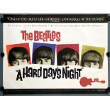 THE BEATLES: A HARD DAYS NIGHT (2000 release) - UK Quad Film Poster - 30" x 40" (76 x 101.5 cm) -