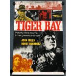 TIGER BAY (1960's/70's Release) - British UK One Sheet Movie Poster - Brian Bysouth design - 27" x