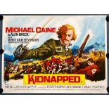 KIDNAPPED (1971) - UK Quad Film Poster - MICHAEL CAINE - Arnaldo Putzu finished artwork from a