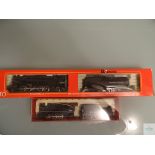 HO GAUGE - PAIR OF AMERICAN OUTLINE BALTIMORE & OHIO LIVERY STEAM LOCOS by RIVAROSSI etc - VG in G