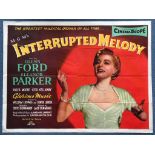 INTERRUPTED MELODY (1955) - UK Quad Film Poster - 30" x 40" (76 x 101.5 cm) - Folded (as issued) -