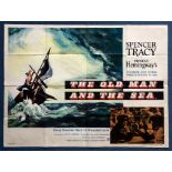 THE OLD MAN AND THE SEA (1958) - UK Quad Film Poster - ERNEST HEMINGWAY - SPENCER TRACY -