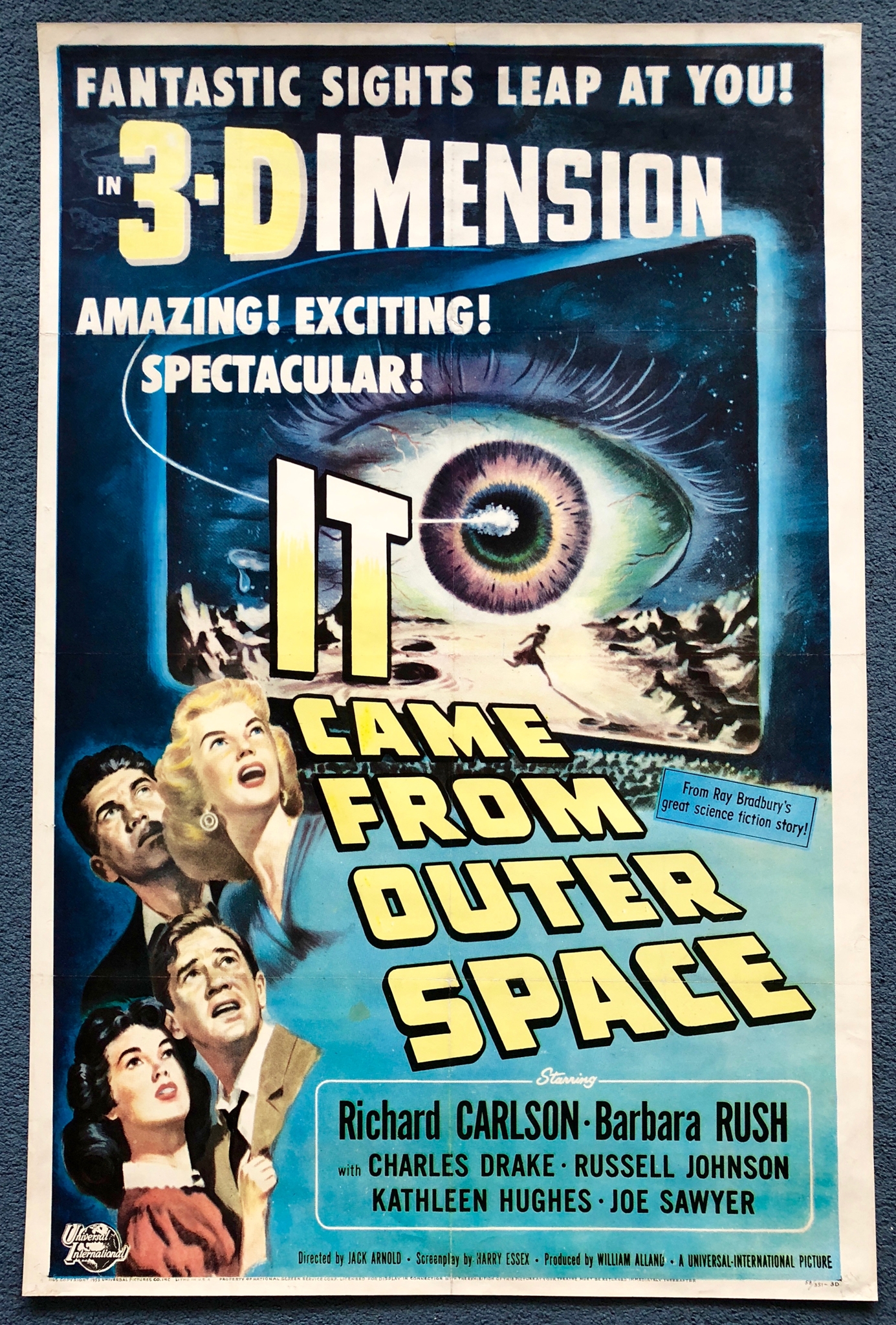 IT CAME FROM OUTER SPACE (1953) - US One Sheet Movie Poster - 27" x 41" (68.5 x 104 cm) - Joseph