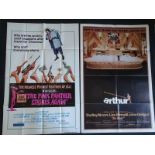 PAIR OF TWO US One Sheet Movie Posters: ARTHUR (1981) and PINK PANTHER STRIKES AGAIN (1976) -