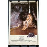 STAR WARS: EPISODE IV - A NEW HOPE (1970's - RESTRIKE/BOOTLEG) - US One Sheet film poster (Style A /