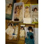 A collection of modern Artist Dolls of different sizes, by various manufacturers - mostly unboxed as