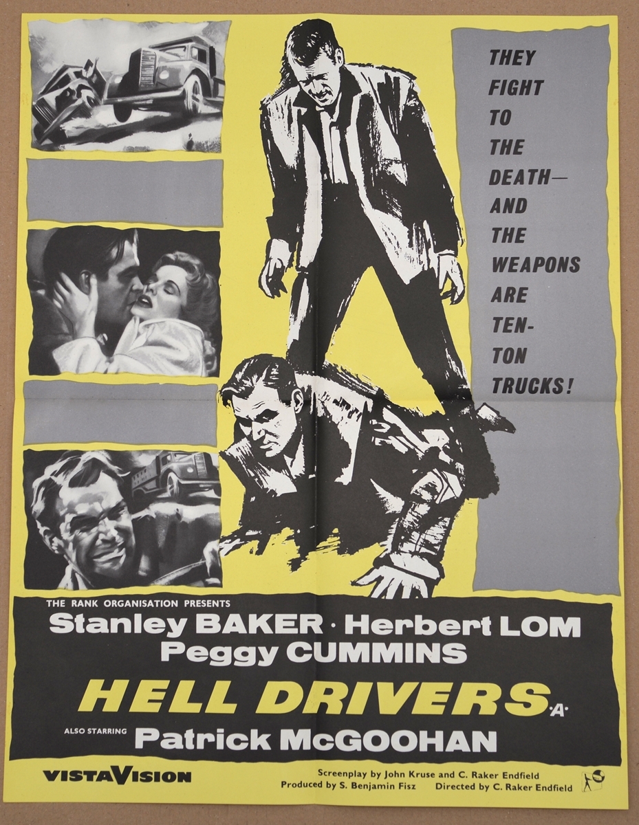 HELL DRIVERS (1957) - MOVIE LIFT BILL (22" x16.5” - 56cm x 42cm) contained within ad sales leaflet