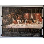 THE COOK THE THIEF, HIS WIFE & HER LOVER (1989) - British UK Quad - PETER GREENAWAY - 30" x 40" (