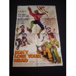 CARRY ON DON'T LOSE YOUR HEAD (1966) - UK / International One Sheet Movie Poster (27" x 41" - 68.5 x