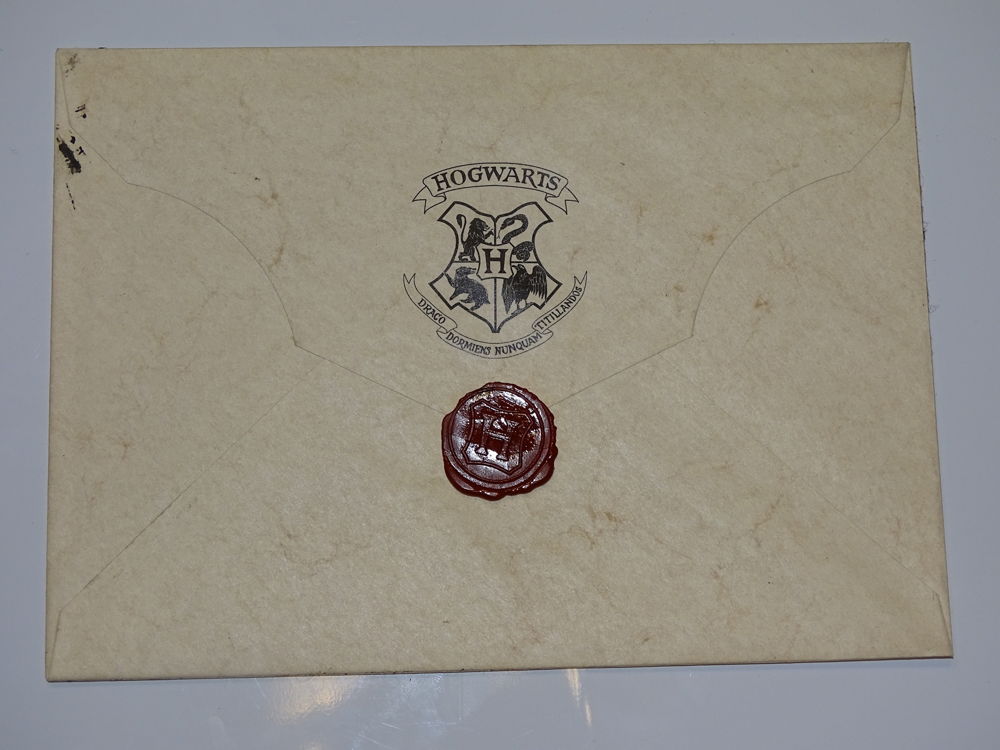 HARRY POTTER AND THE CHAMBER OF SECRETS (2002) - PROP ENVELOPE - RON WEASLEY'S HOGWARTS LETTER - - Image 2 of 7