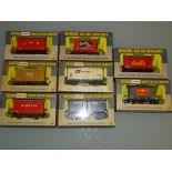 A group of mostly private owner wagons by WRENN Railways to include Bisto, Wall's and Cerebos Salt