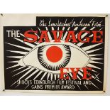 THE SAVAGE EYE (1958) - British UK Quad - 30" x 40" (76 x 101.5 cm) + Herald 10" x 12.5" (25 x 32