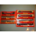 A group of OO Gauge Mark 3 and Mark 4 coaches by HORNBY Railways to include Intercity, Virgin and