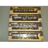 A group of four WRENN Railways Golden Arrow coaches as lotted - VG/E in F boxes (4)