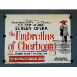 THE UMBRELLAS OF CHERBOURG (1964) - British UK Quad - FIRST RELEASE - CATHERINE DENEUVE - 30" x