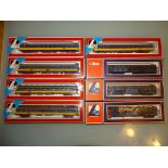 A group of HO scale Dutch Railways coaches as lotted - VG/E in F/G boxes (8)