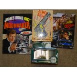 A collection of JAMES BOND books and memorabilia to include: a MOONRAKER special annual and a 1st