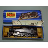 A HORNBY DUBLO 3 rail 2-6-4 EDL18 tank locomotive in BR black livery numbered 80054 - F/G in F