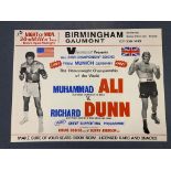 MUHAMMAD ALI vs RICHARD DUNN (1976) - British UK Quad - From the Birmingham Gaumont a UK quad for