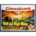 HELL & HIGH WATER (1954) - British UK Quad - 30" x 40" (76 x 101.5 cm) - Folded (as issued) - Fine