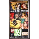THE 39 STEPS (1959) - UK Three Sheet (40” x 81” approx.) - Very Fine, small tear to top left -