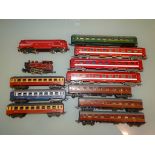 A group of coaches and locos by LIMA and JOEUF as lotted - G/VG, unboxed (12)