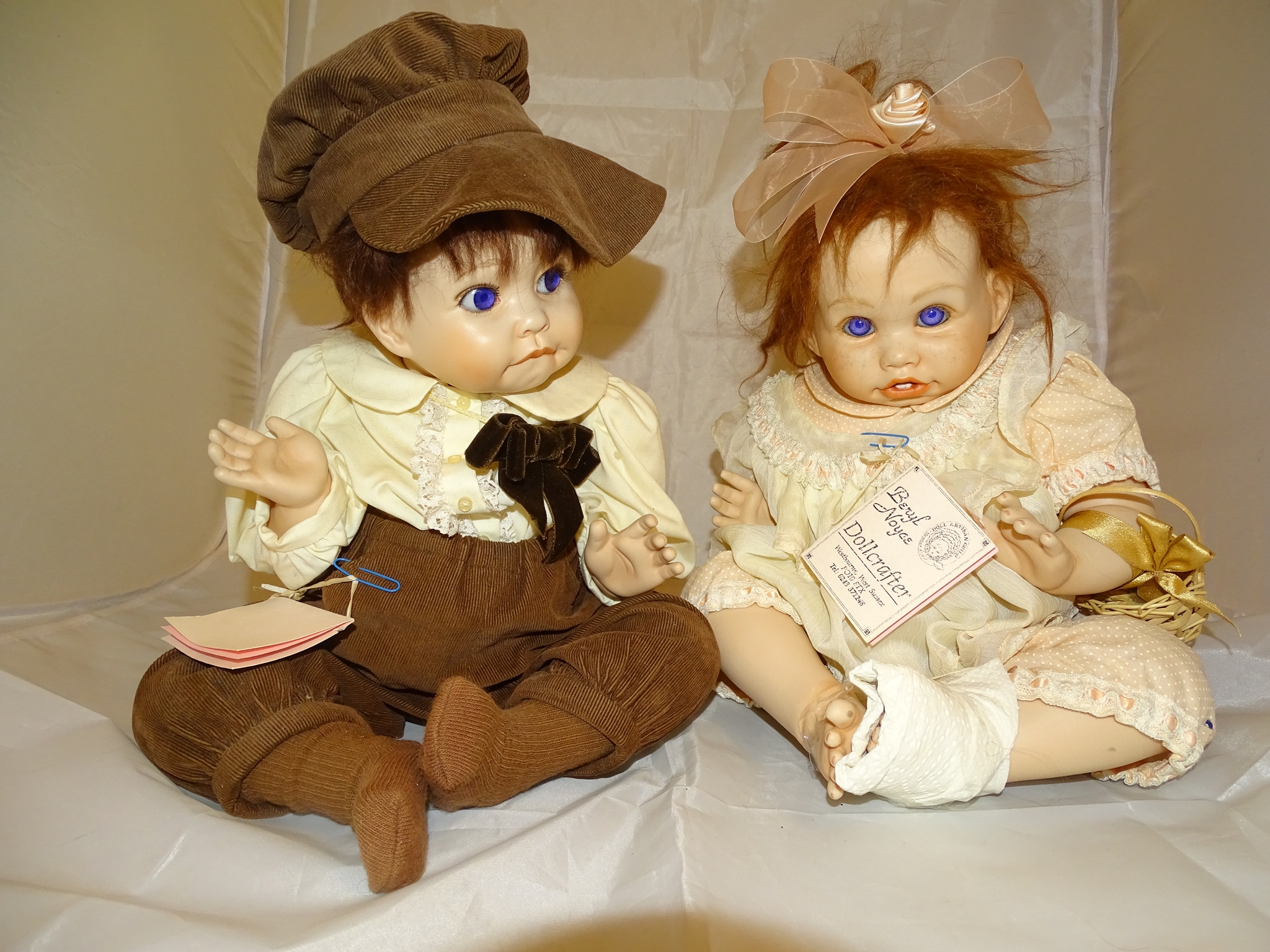 A pair of Artist Dolls by BERYL NOYCE / WESTBOURNE DOLLS STUDIO to include 'Joey' and 'Angel Love' -