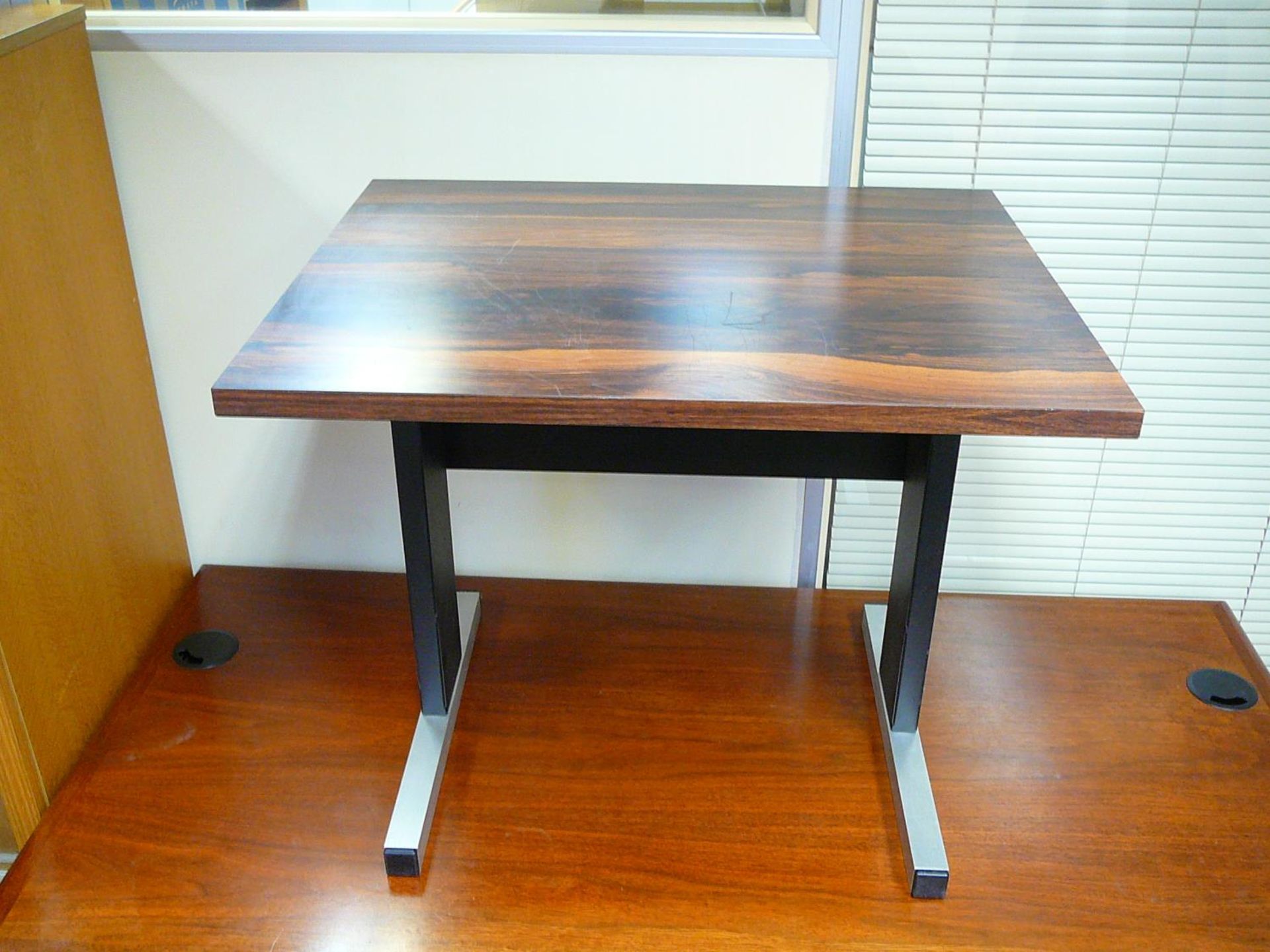 Rosewood effect printer table