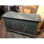 Swedish painted pine trunk