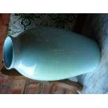 Charles Brannam powder blue glaze vase
