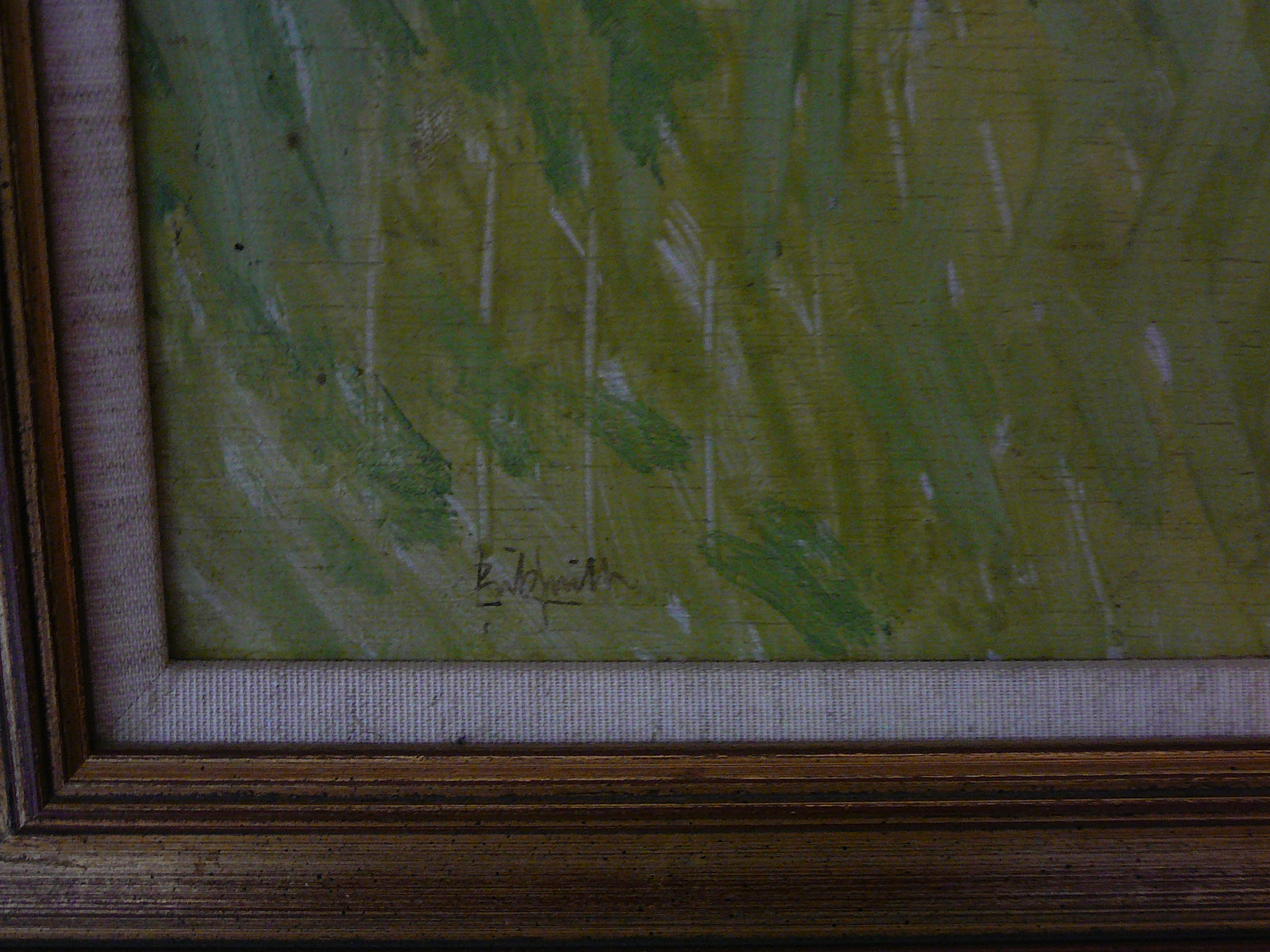 Framed oil on board signed EW Smith - Image 2 of 2