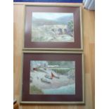Pair of framed watercolours (E C Pascoe Holman)