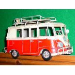 Red VW bus model