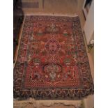 Kashmir rug (appx 6'x4')