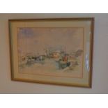 Framed watercolour (signed S Classon)