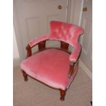 Victorian bow armchair