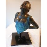 Homage to Degas' bronze bust by Lydia Karpinska. 66cm high and from the artists own private