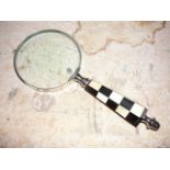 Chequerhandled magnifying desk glass