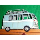 Blue VW bus model