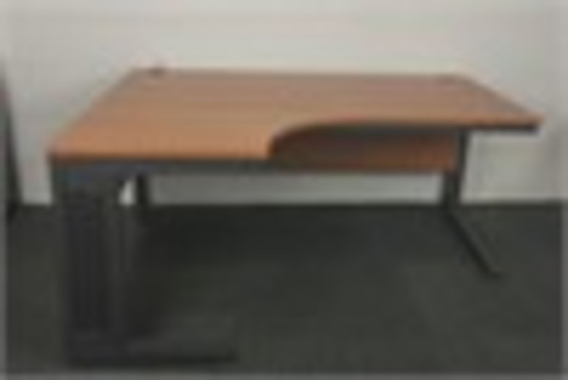 Left Hand Desk - Cherry - W1600MM, D1200MM/800MM