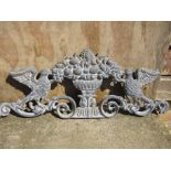 Cast iron bird wall plaque