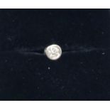 18ct white gold diamond stud earring