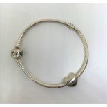 Sterling silver Pandora bracelet