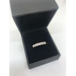 9ct illusion set diamond ring.