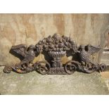 Cast iron bird wall plaque