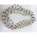 32" Freshwater pearl multi strand necklace