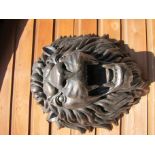 Bronze lion face wall/fountain ornament