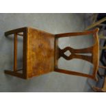 antique elm dining chair