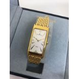 Gents gold plated Maurice Lacroix wristwatch with box